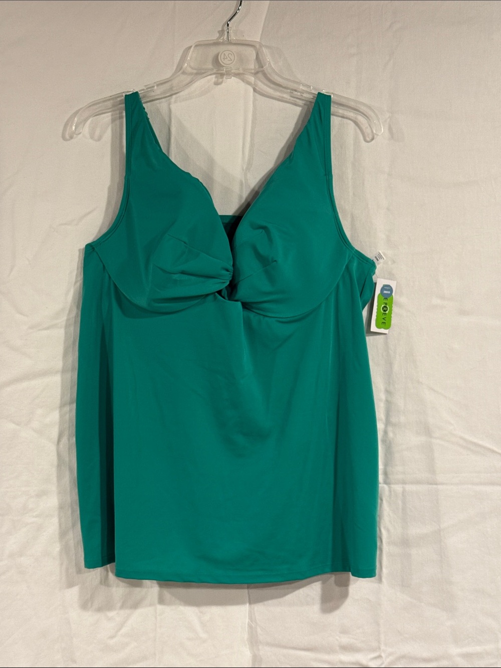 Cacique Women’s Green Tankini Top, 38DD
